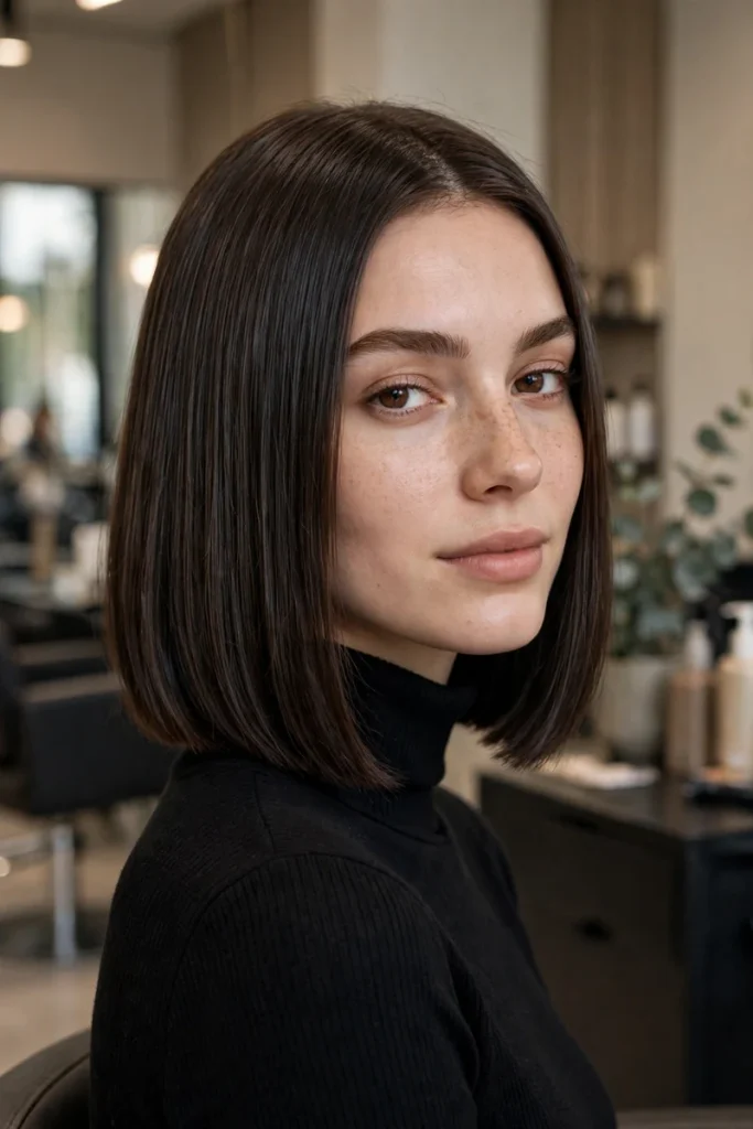 shoulder 03 sleek blunt bob