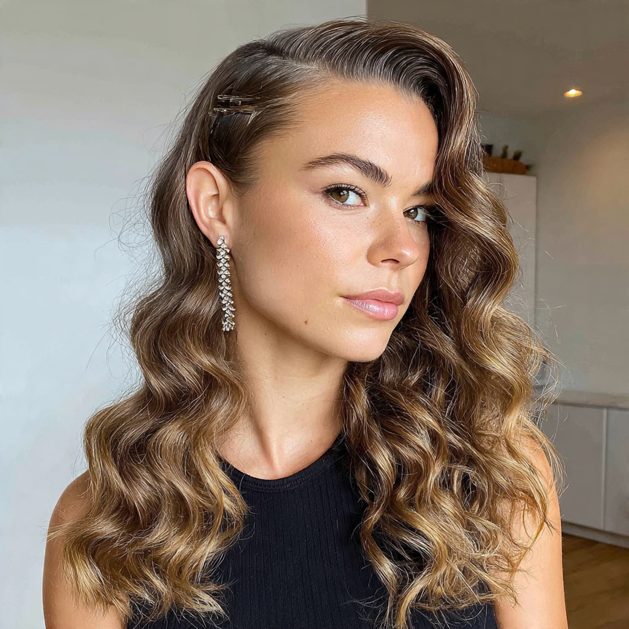 17 Slick Back Curly Hairstyles That Will Instantly Upgrade Your Look (Effortless Chic Alert) 13 Side-Part Slick Back Curls