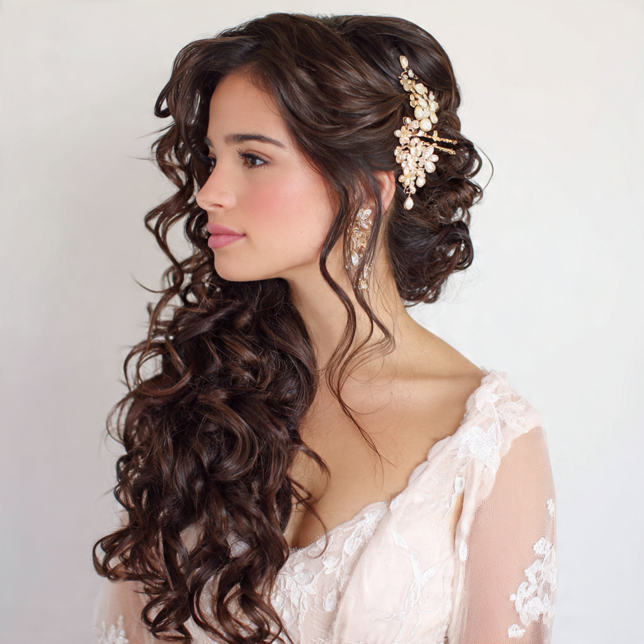 16 Adorable Curly Hairstyles for Kids That’ll Make Everyone Say “Wait… Who Did Their Hair?!” 12 Side Swept Curls with Clips