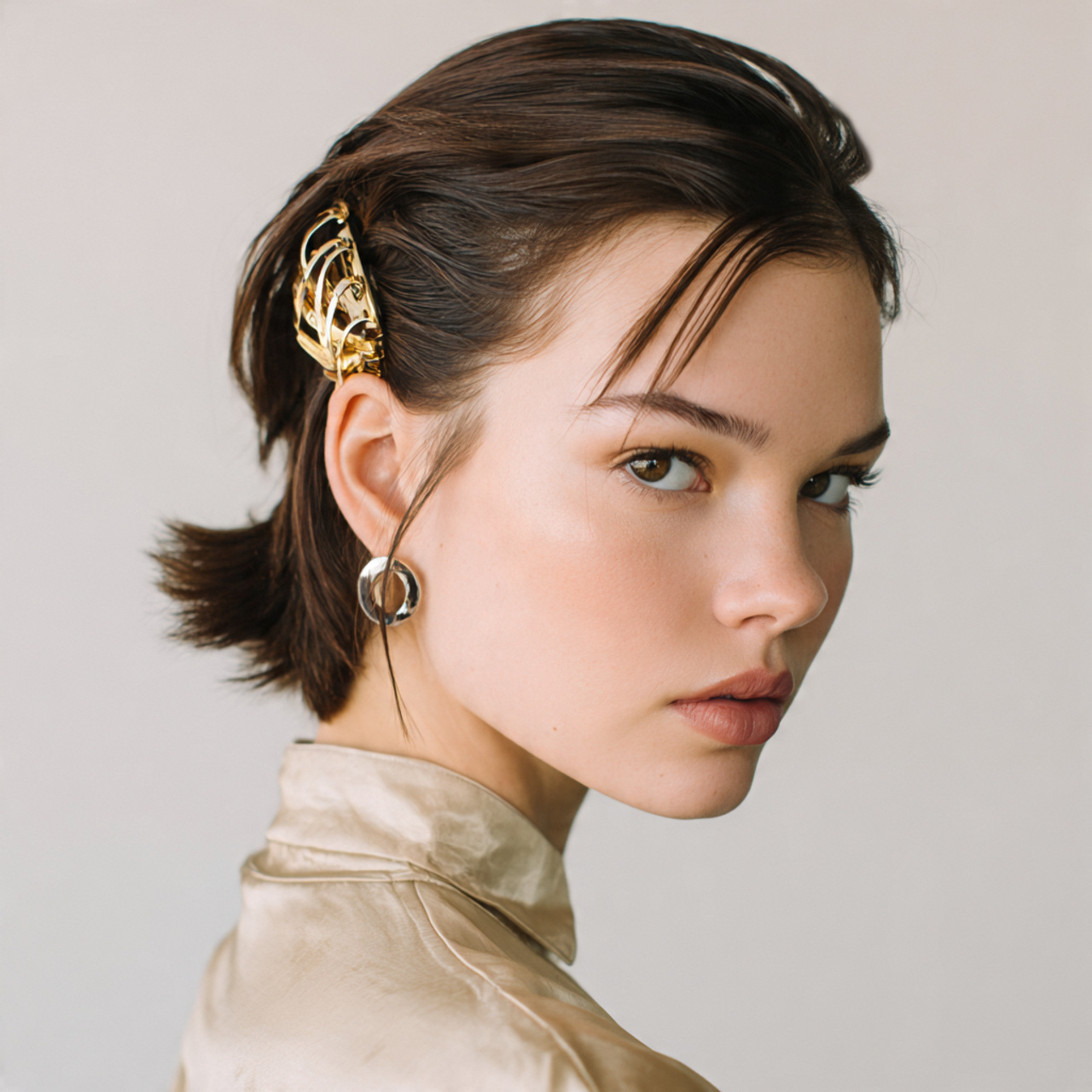 17 Slick Back Curly Hairstyles That Will Instantly Upgrade Your Look (Effortless Chic Alert) 14 Slick Back Claw Clip Twist