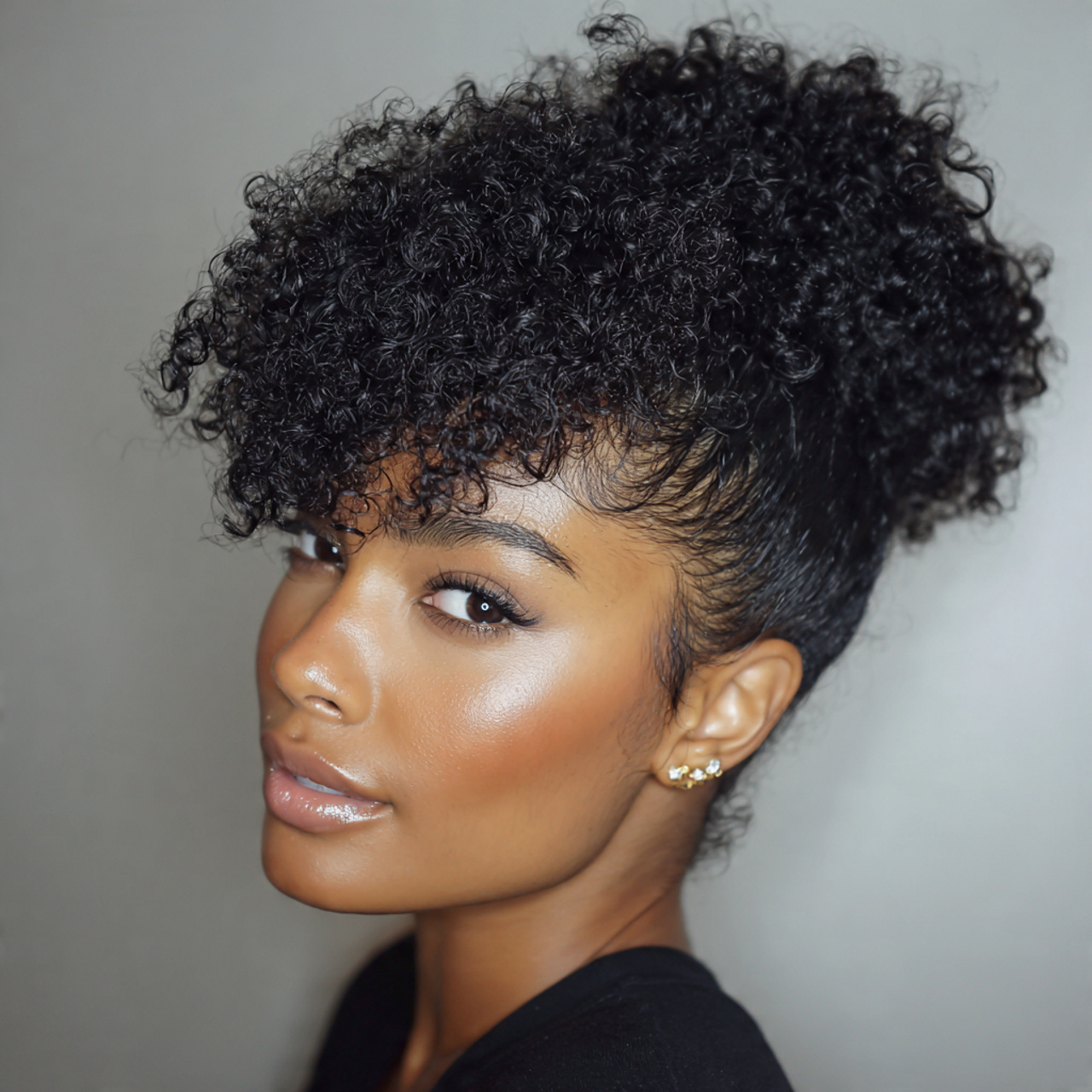 17 Curly Hairstyles Ideas That’ll Instantly Upgrade Your Look (No Bad Hair Days Allowed) 13 Slicked Back Curly Puff