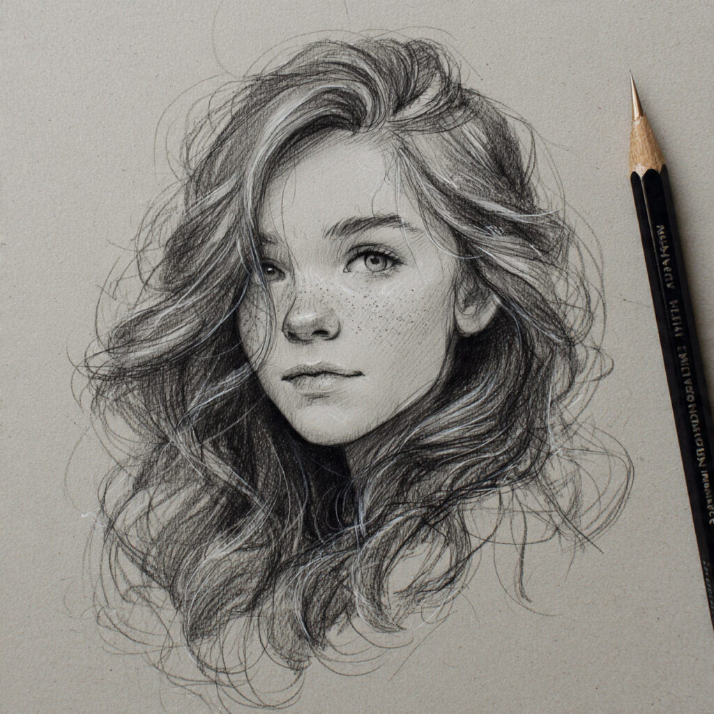 15 Hairstyles Drawing Ideas That Will Instantly Upgrade Your Sketch Game (Yes, Even If You’re Lazy) 4 soft beach waves for hairstyles drawing ideas