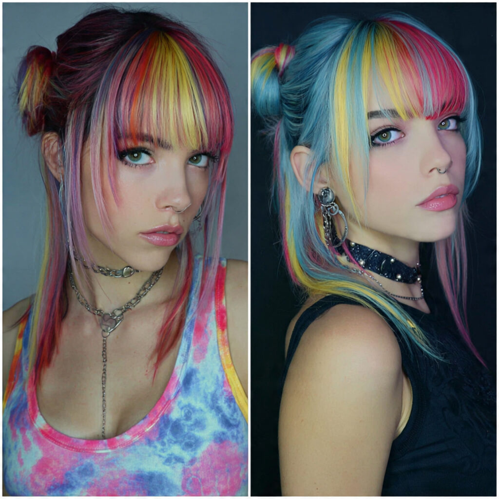13 Anime Hairstyle Ideas That Will Instantly Upgrade Your Look (Main Character Energy Only) 14 the colored streak statement look for anime hairst