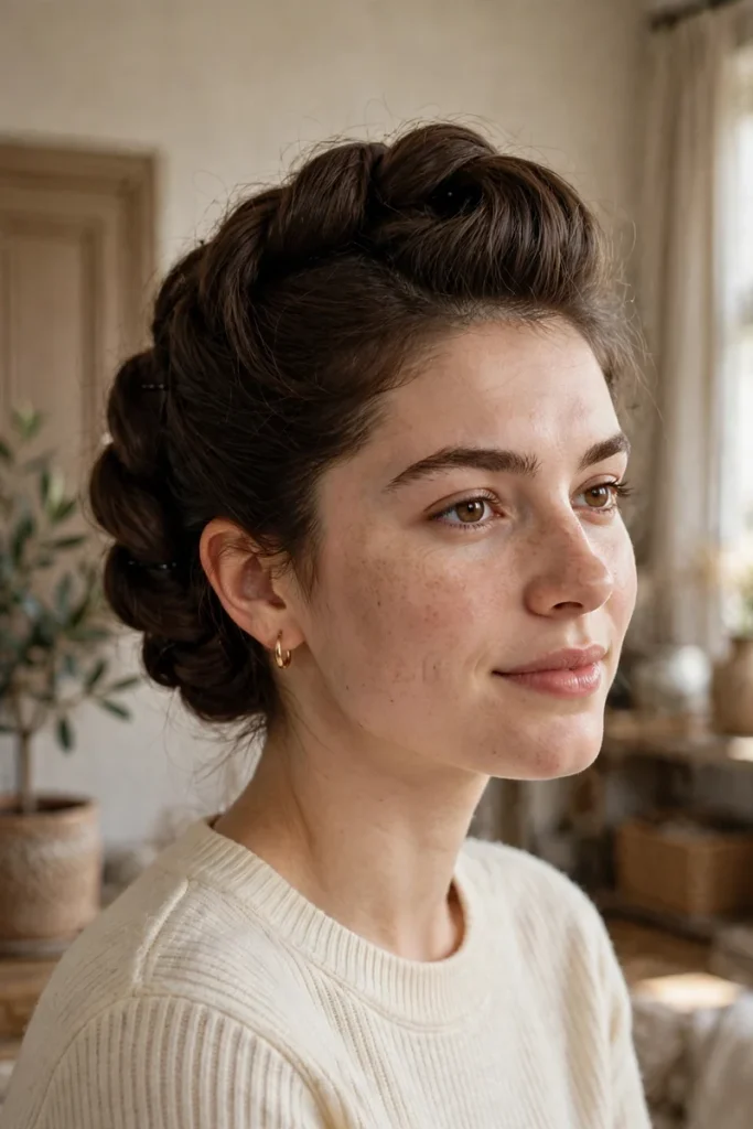 17 Easy Hairstyles for Thick Hair Sorted by How Many Elastics and Pins You Actually Need 13 thick 12 french twist 1