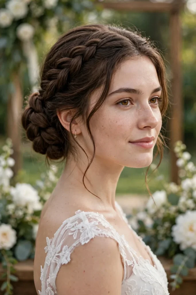17 Easy Hairstyles for Thick Hair Sorted by How Many Elastics and Pins You Actually Need 14 thick 13 braided low bun 1