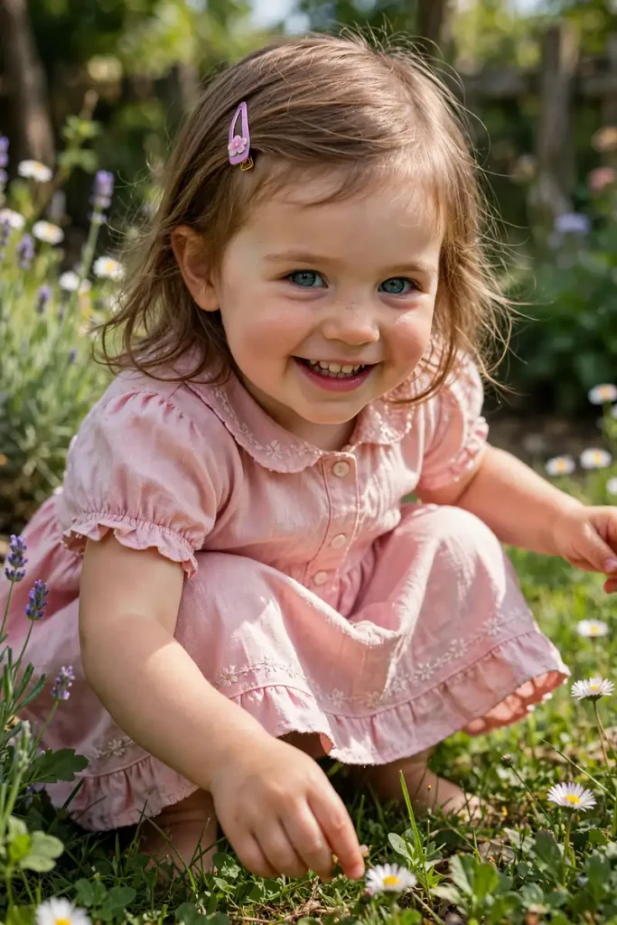 16 Toddler Girl Hairstyles, Sorted by How Long She'll Actually Sit Still 3 toddler 02 single snap clip