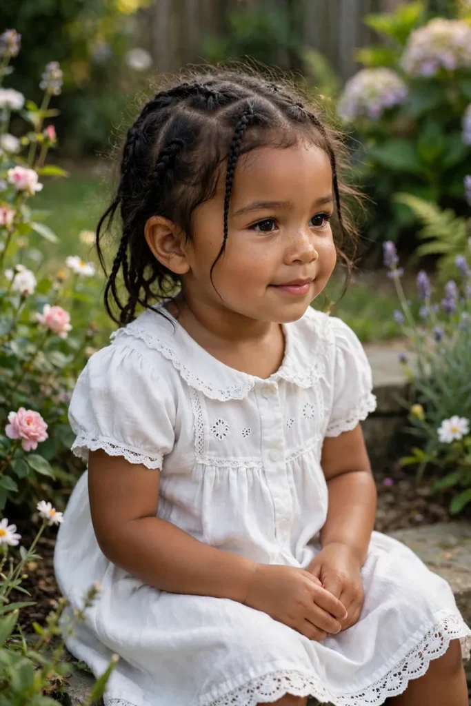 16 Toddler Girl Hairstyles, Sorted by How Long She'll Actually Sit Still 16 toddler 15 loose cornrows