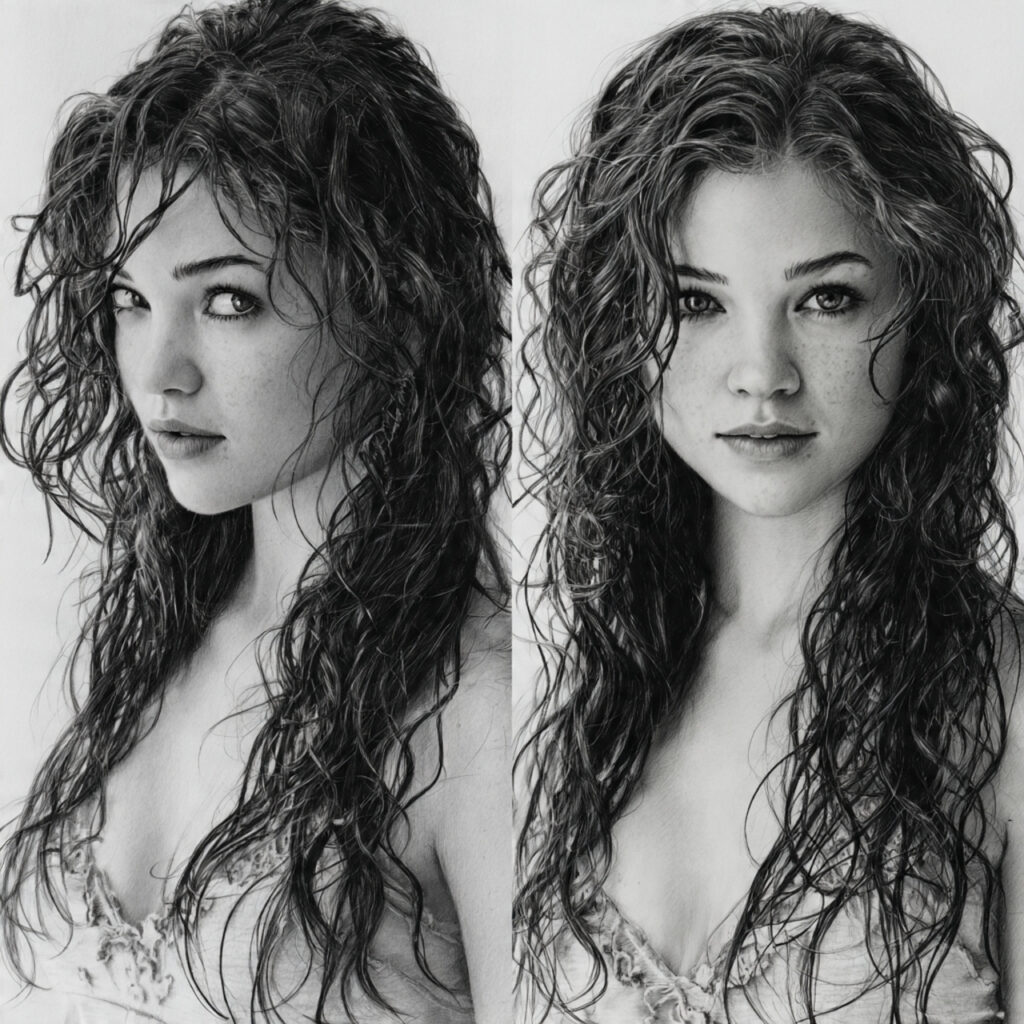 15 Hairstyles Drawing Ideas That Will Instantly Upgrade Your Sketch Game (Yes, Even If You’re Lazy) 15 wet hair look for hairstyles drawing ideas