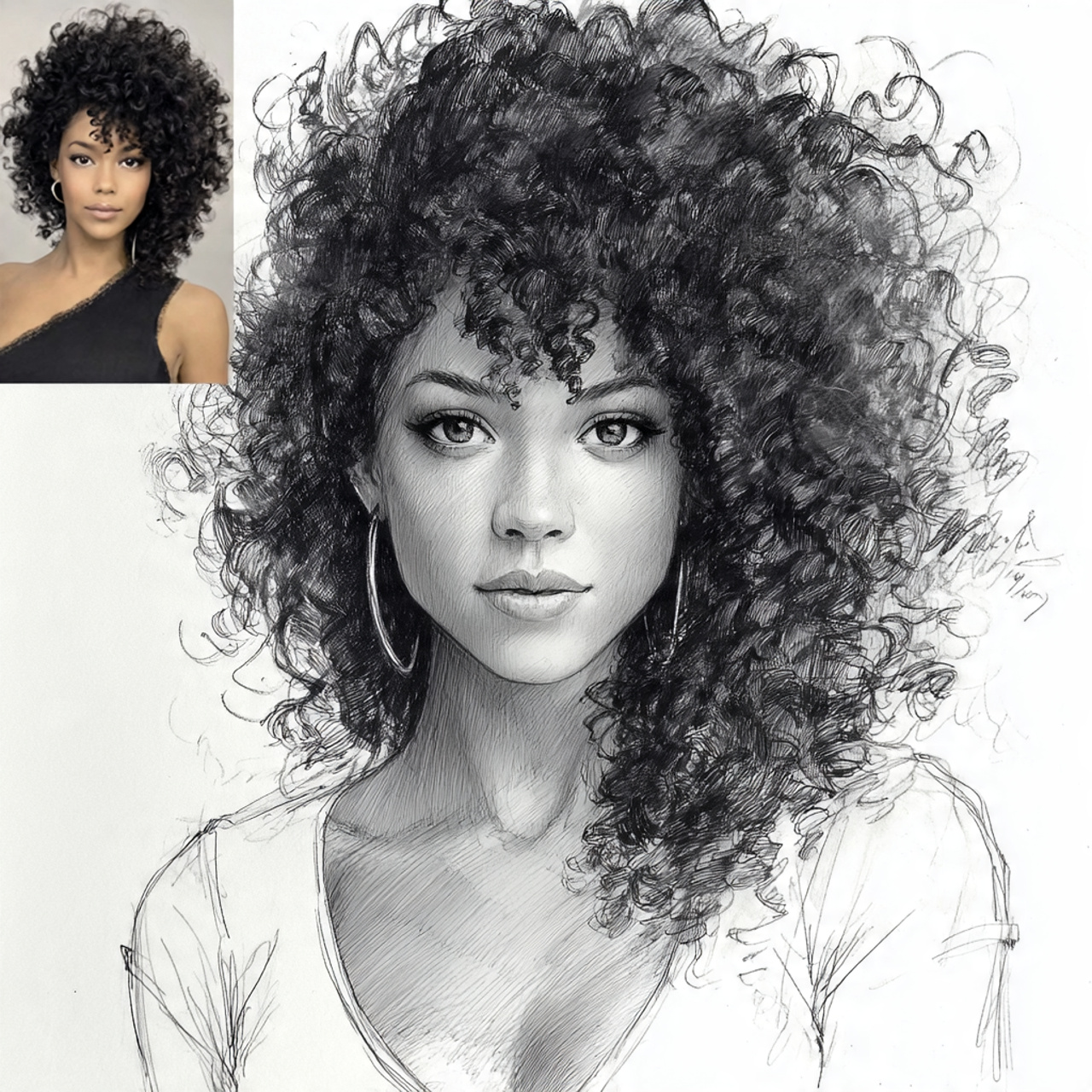 15 Curly Hairstyles Drawing Ideas That Will Make Your Sketchbook Look Instantly Cooler 16 Wild Untamed Curls
