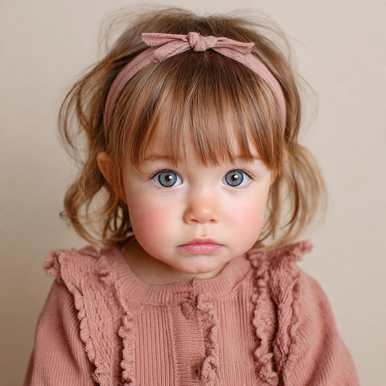 15 Baby Hairstyles Ideas for Short, Fine, and Curly Hair 13 wispy fringe with soft headband for baby hairstyle