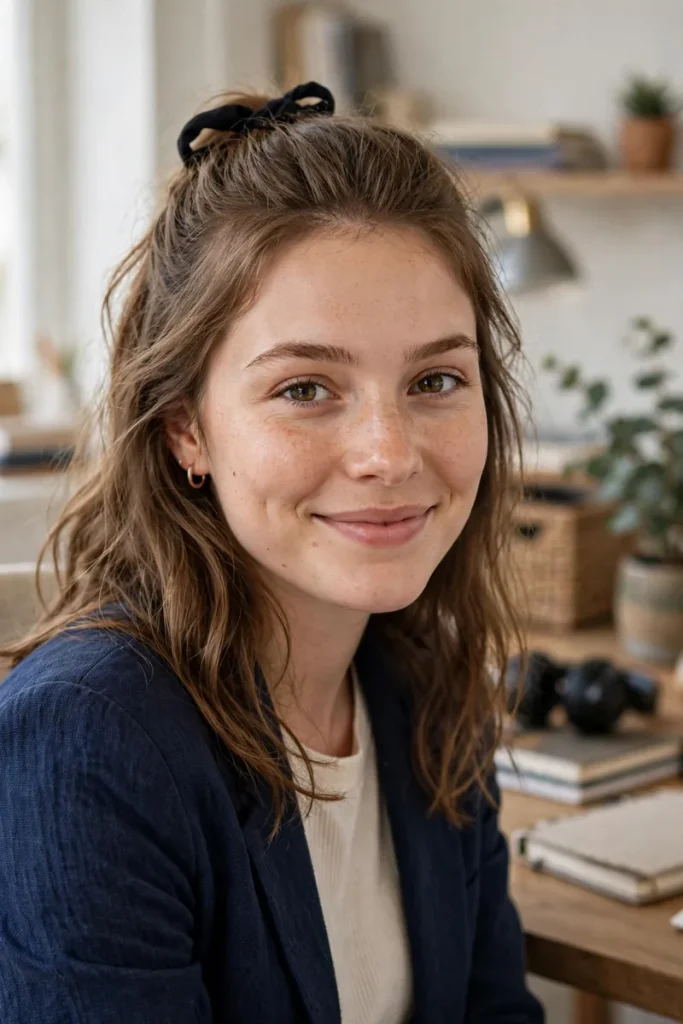 16 Work Hairstyle Ideas, Chosen for the Job You Actually Do 16 work 15 video call half up