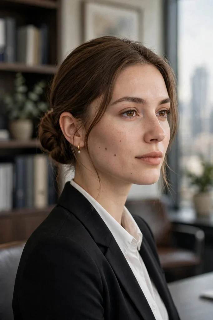 16 Work Hairstyle Ideas, Chosen for the Job You Actually Do 17 work 16 tucked low bun