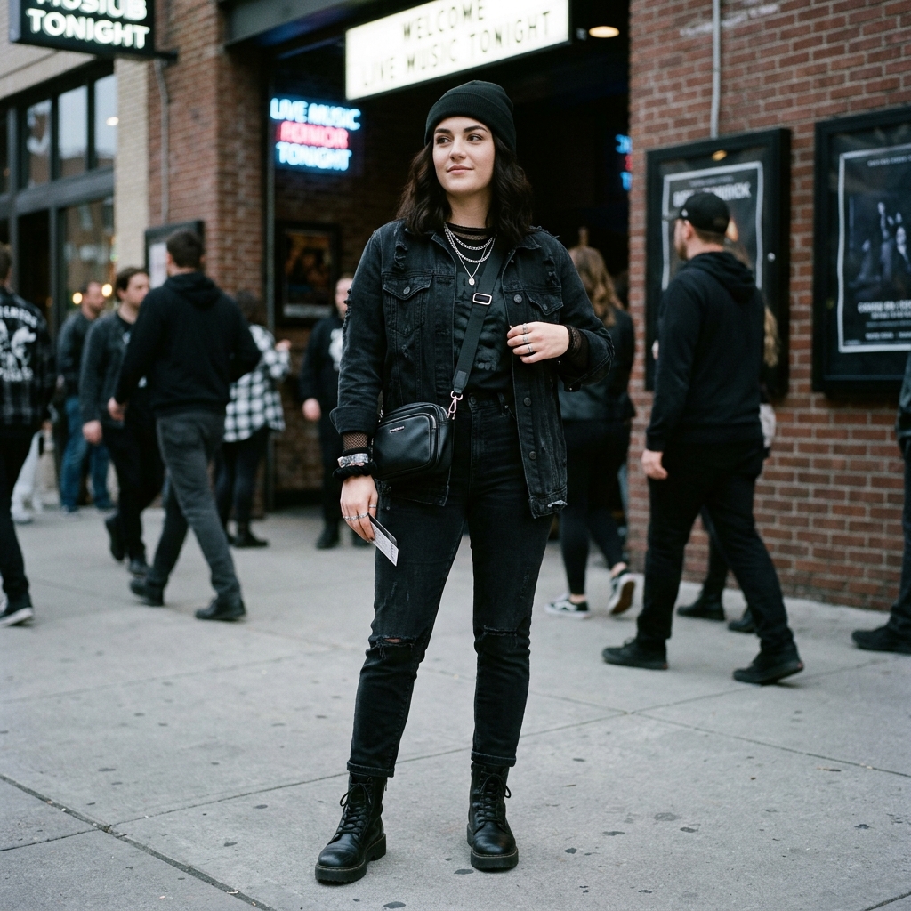 15 Concert Outfit Ideas That’ll Have You Looking Like the Main Character All Night 13 All Black Everything 2