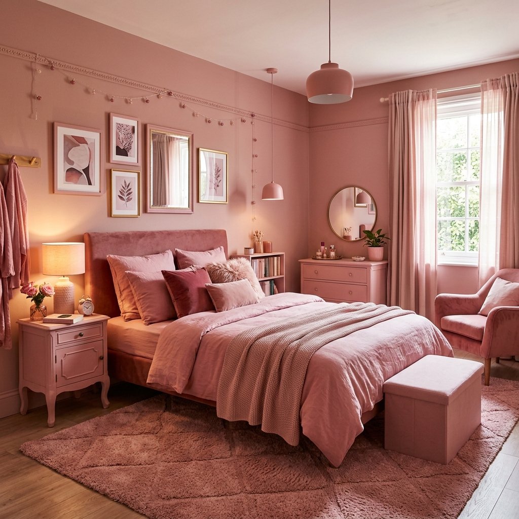 18 Pink Bedroom Ideas That Are Giving Main-Character Energy in 2026 19 All Pink Monochrome Bedroom