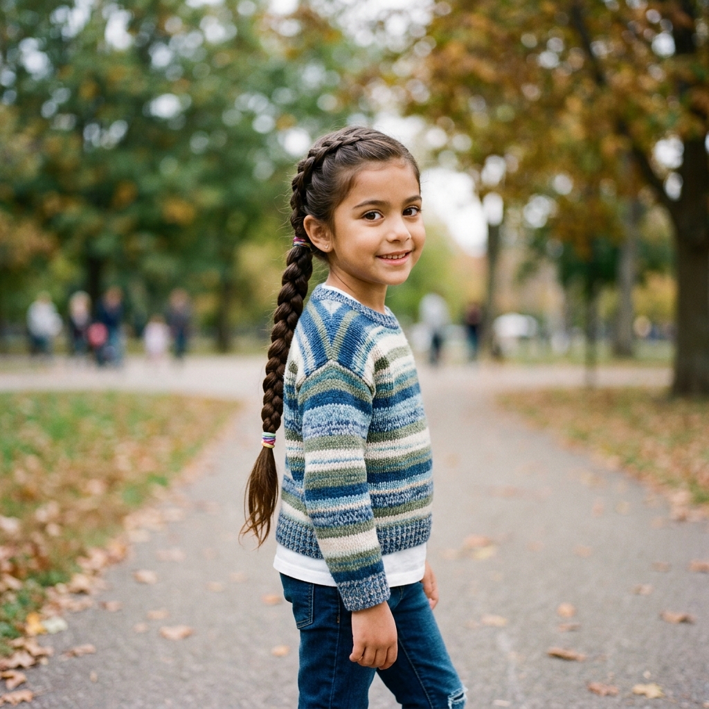 16 Kid Hairstyle Ideas That Are Cute, Easy & Totally Playground-Approved 6 Braided Ponytail