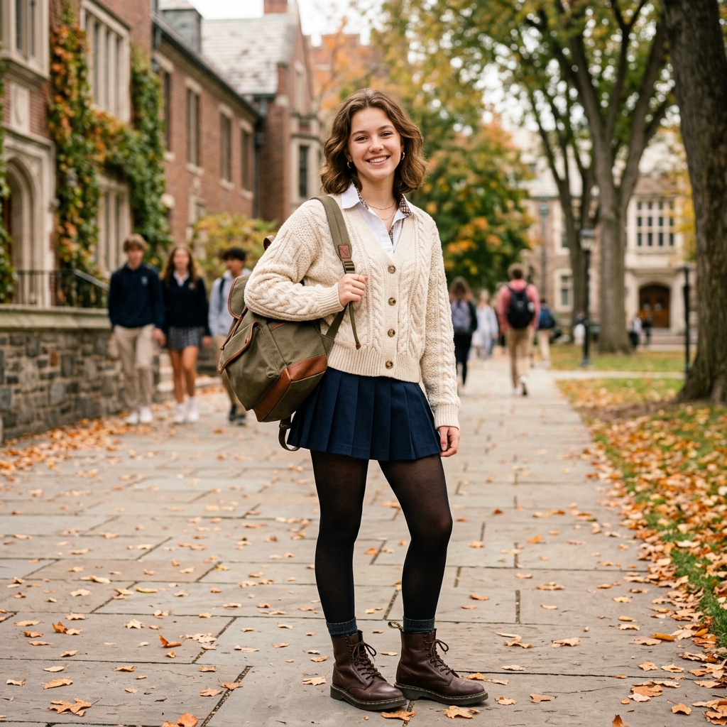 17 School Outfit Ideas So Good You’ll Actually Want to Wake Up Early for Class 13 Cardigan Mini Skirt