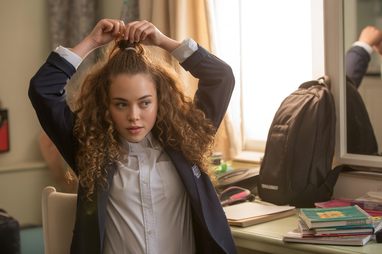 Curly Hairstyles for School