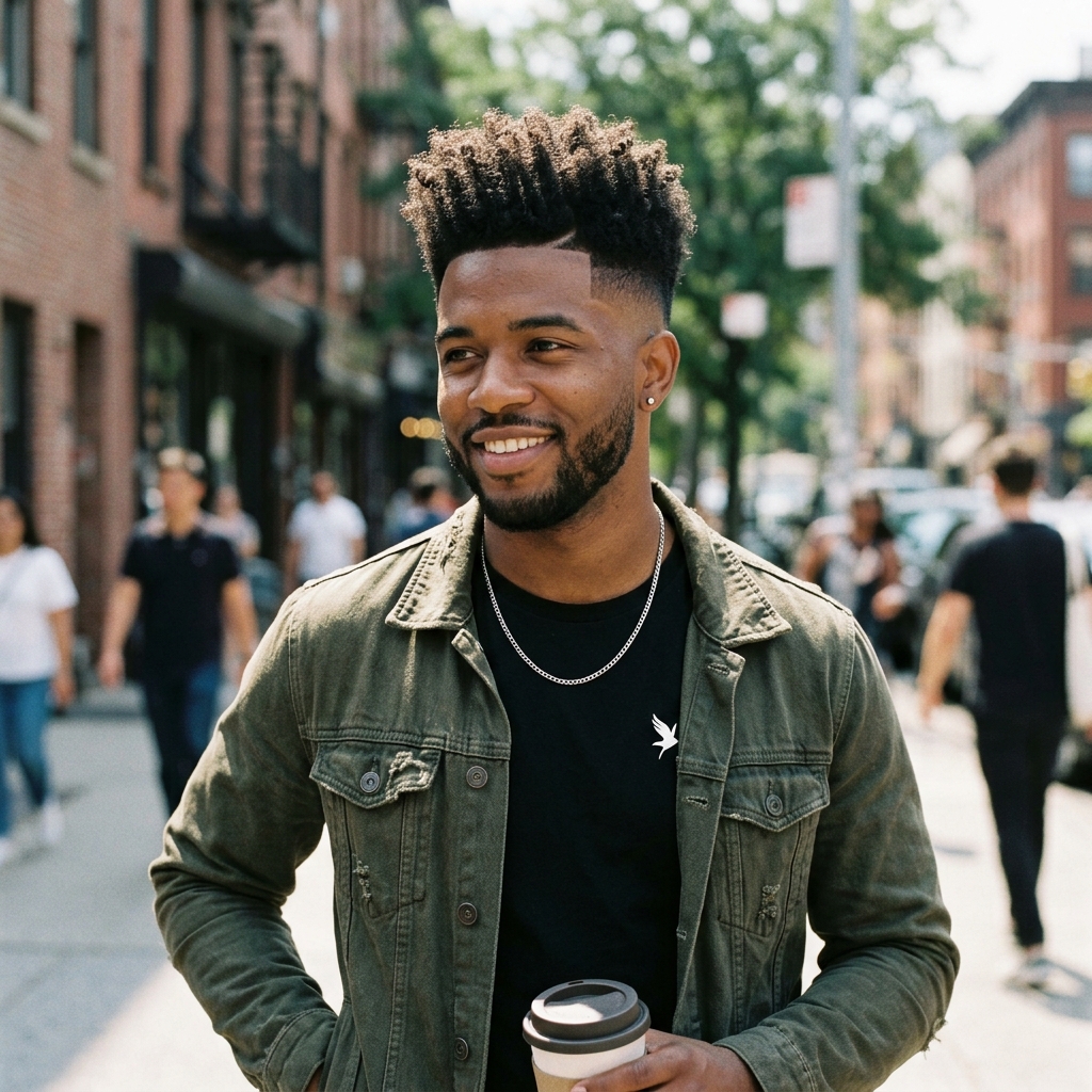 16 Curly Hairstyles for Men That Are Seriously Turning Heads Right Now (And Yes, You Can Pull Them Off) 6 Curly High Top Fade