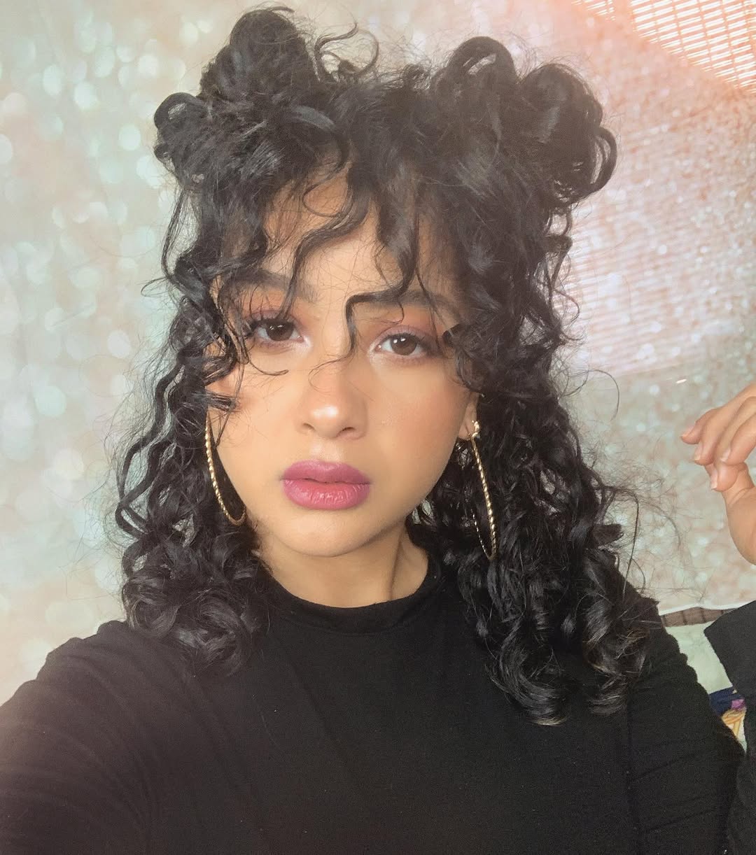 14 Natural Curly Hairstyles That Will Instantly Upgrade Your Vibe (No Heat, No Stress) 9 Curly Space Buns