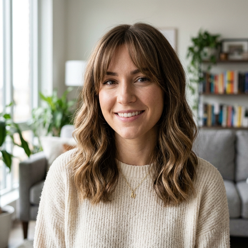 14 Mid Length Hairstyles That Are About to Dominate 2026 (And Honestly? Your Hair Deserves This Upgrade) 3 Curtain Bangs With Mid Length Waves