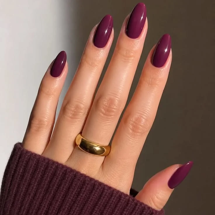 16 Purple Summer Nails: The Color of Royalty, Reimagined 11 Deep Plum