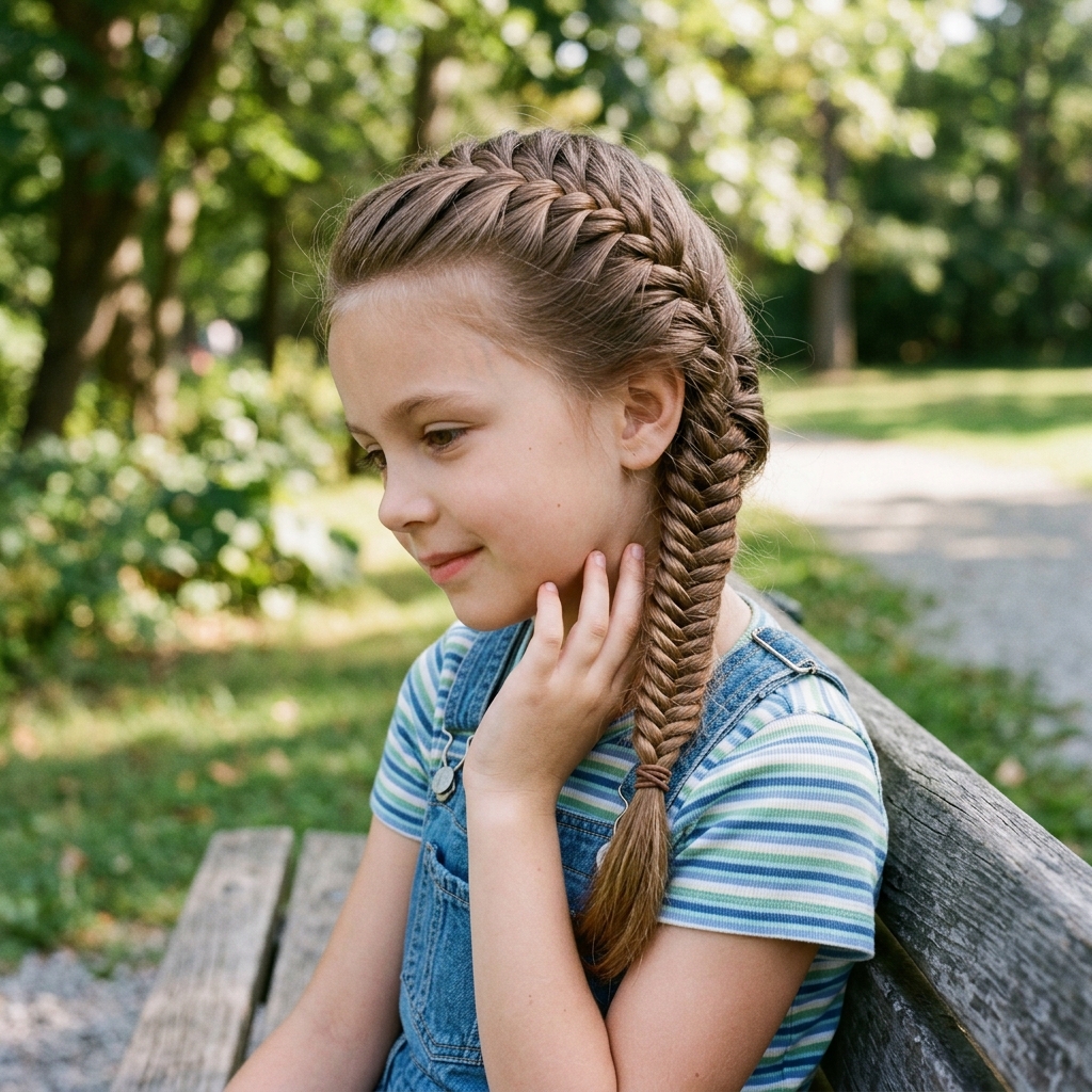 16 Kid Hairstyle Ideas That Are Cute, Easy & Totally Playground-Approved 16 Fishtail Braid