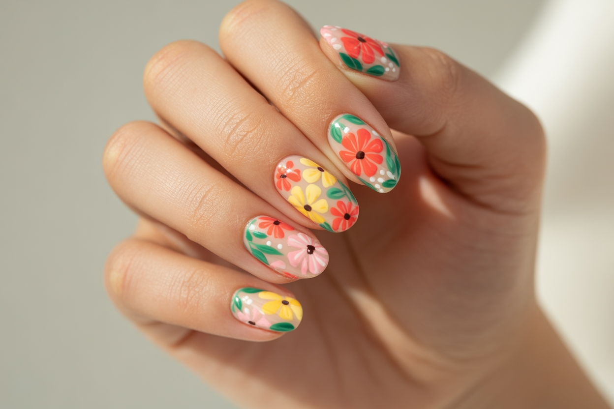 Flower Summer Nail