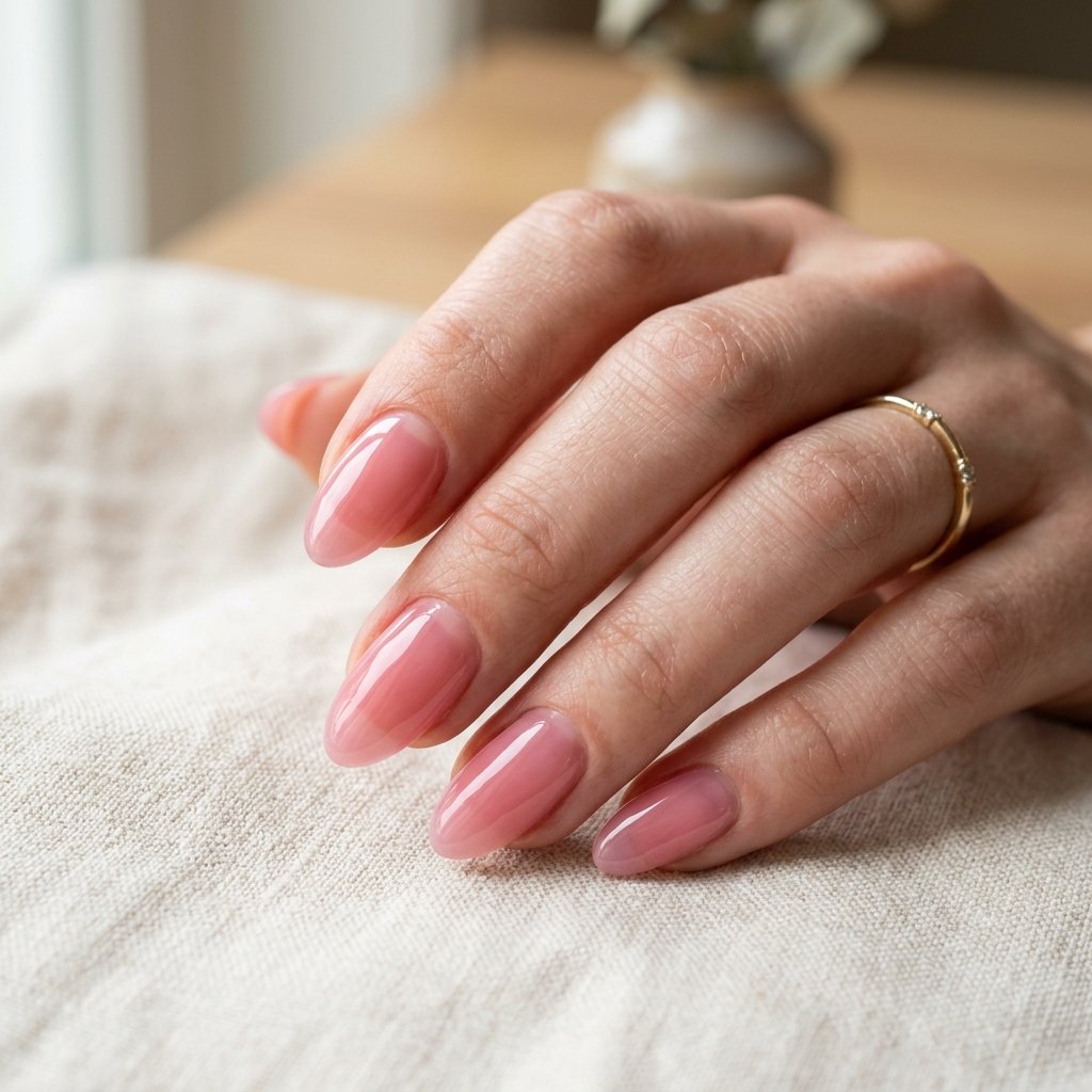 16 Basic Summer Nails Everyone’s Obsessed With Right Now (And Yes, You Can Totally Pull These Off) 16 Glossy Transparent Pink Nails