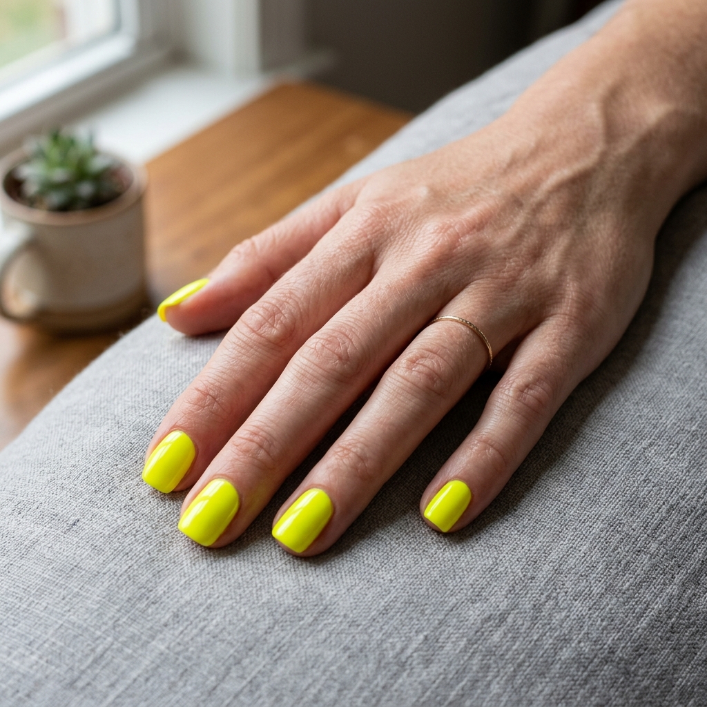 16 Neon Summer Nails That Are Basically Sunshine in Mani Form (Warning: You’ll Want Them All) 7 Highlighter Yellow Nails