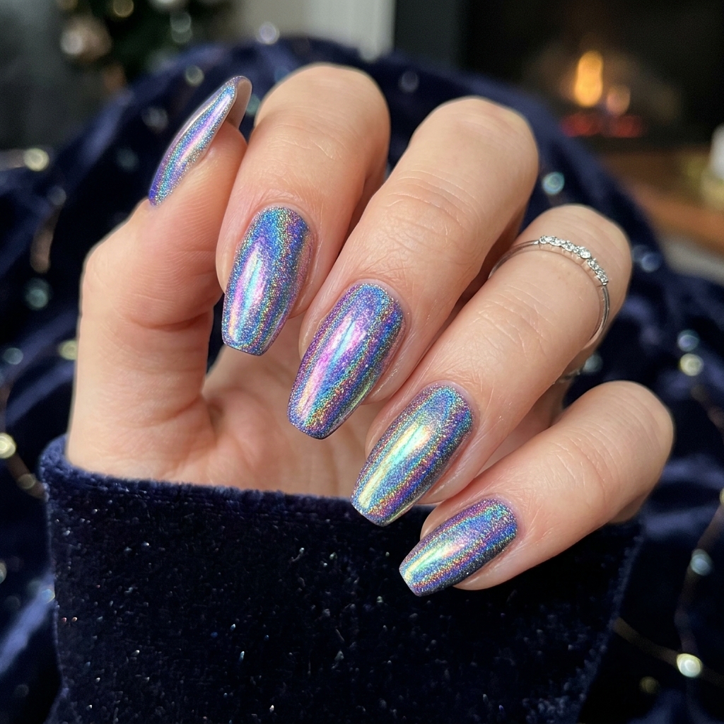 17 Chrome Summer Nails That Will Make Your Hands the Main Character This Season 18 Holographic Chrome Magic