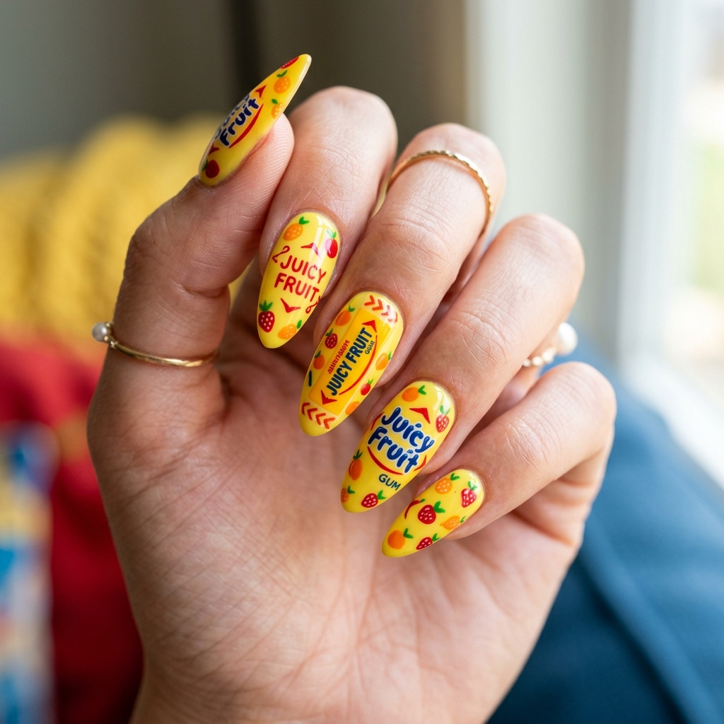 16 Summer Acrylic Nails That Will Instantly Upgrade Your Vibe (Hot Girl Nails Only ) 6 Juicy Fruit Nail Art