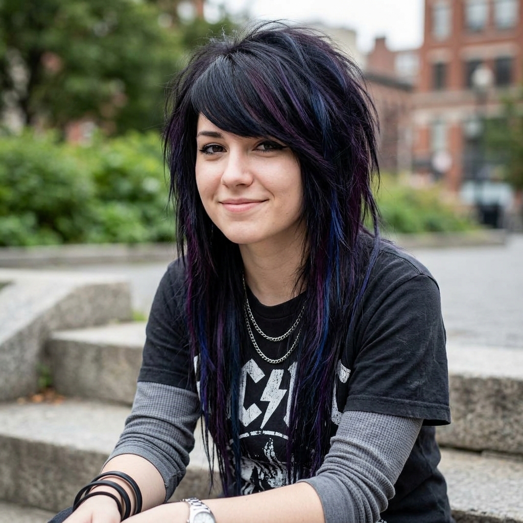 15 Emo Hairstyle Ideas That Are Giving Main Character Energy in 2026 5 Long Layered Scene Hair