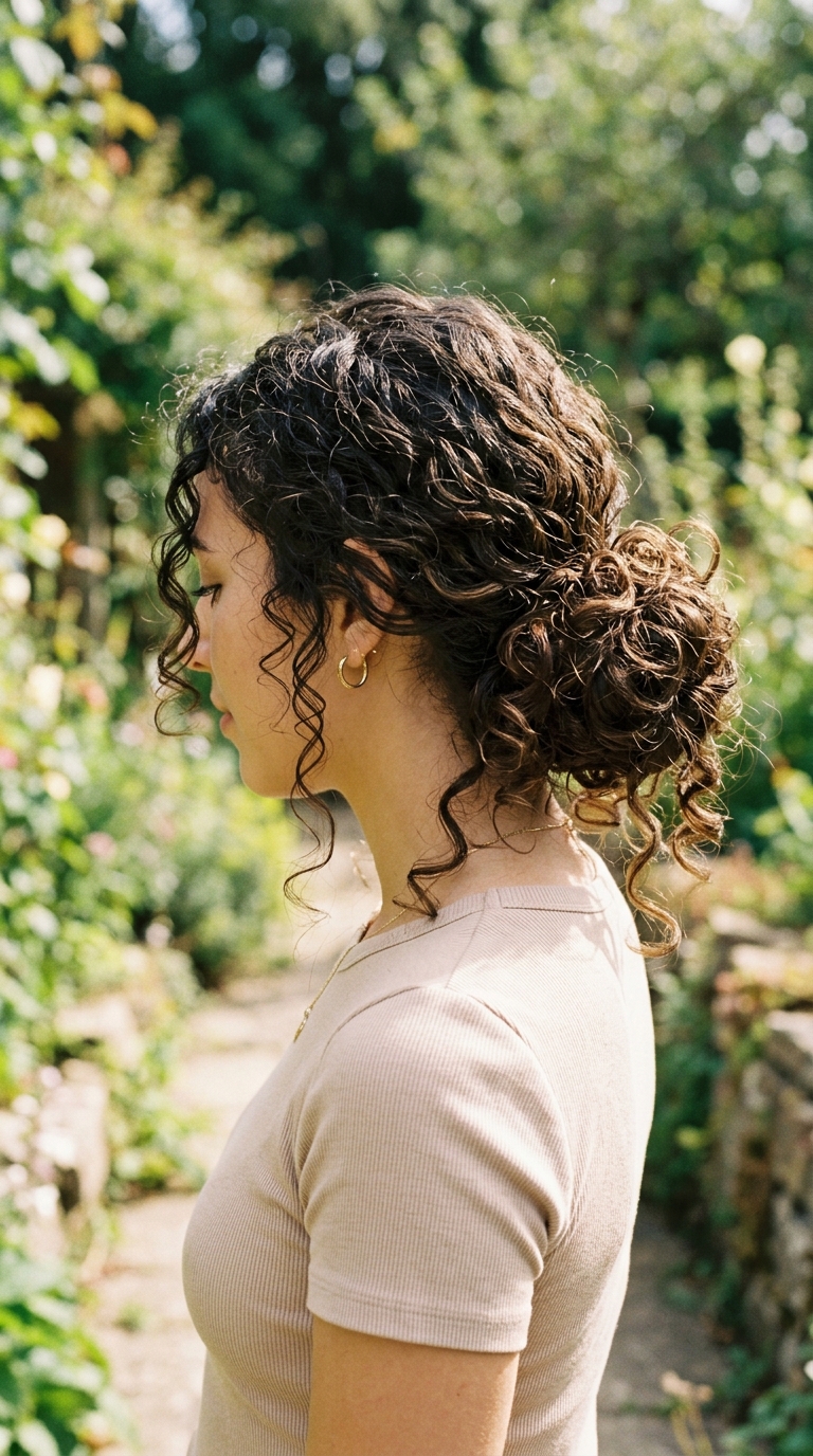 15 Curly Bun Hairstyles That Instantly Upgrade Your Look (No Effort, All Style) 7 Low Messy Curly Bun