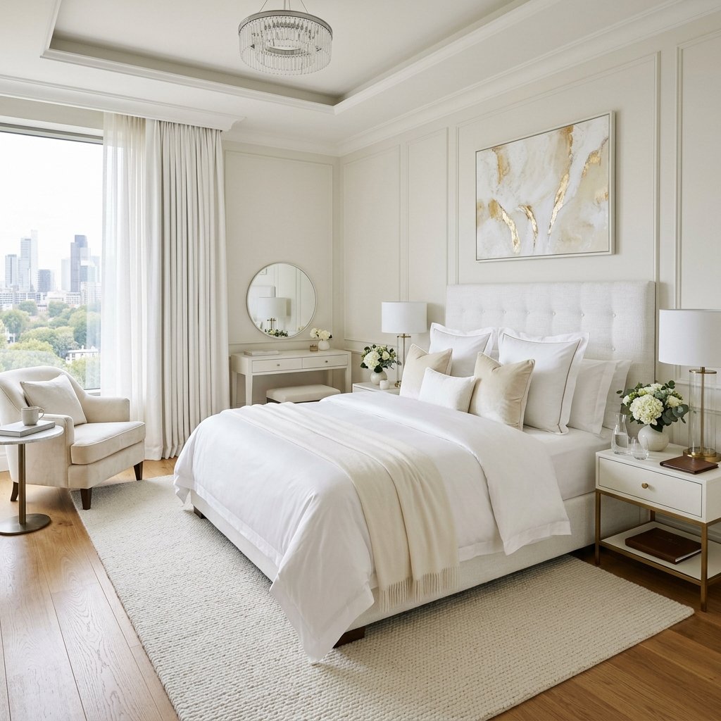 18 White Bedroom Ideas That Look Straight Out of a Pinterest Dream 16 Luxury White Bedroom With Hotel Energy
