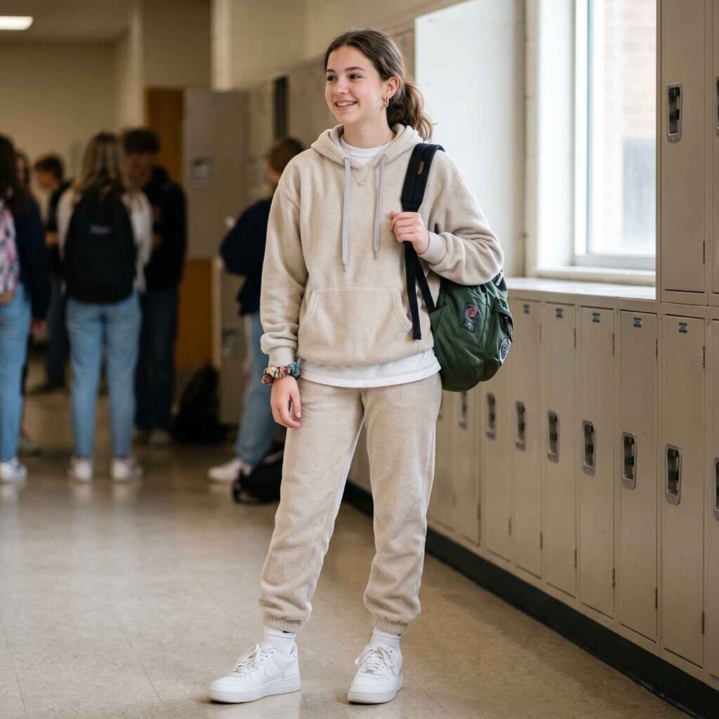 17 School Outfit Ideas So Good You’ll Actually Want to Wake Up Early for Class 7 Matching Sweat Set