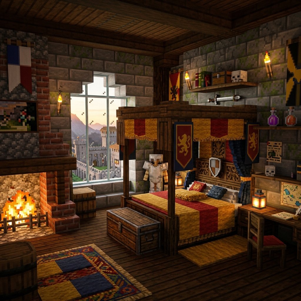 17 Minecraft Bedroom Ideas That Are Seriously Cooler Than Your Last Build 4 Medieval Castle Bedroom