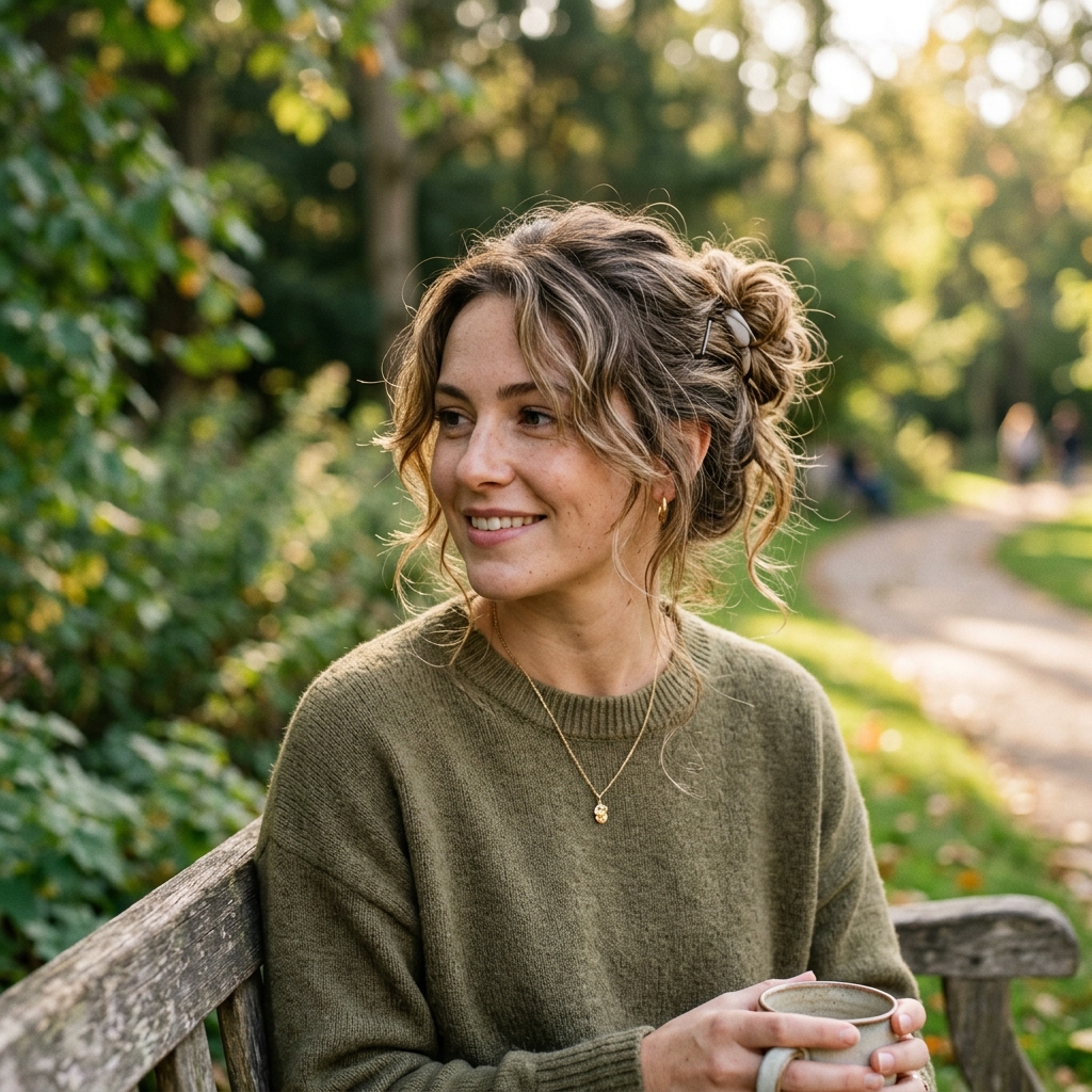 14 Mid Length Hairstyles That Are About to Dominate 2026 (And Honestly? Your Hair Deserves This Upgrade) 15 Messy Mid Length Bun With Loose Pieces