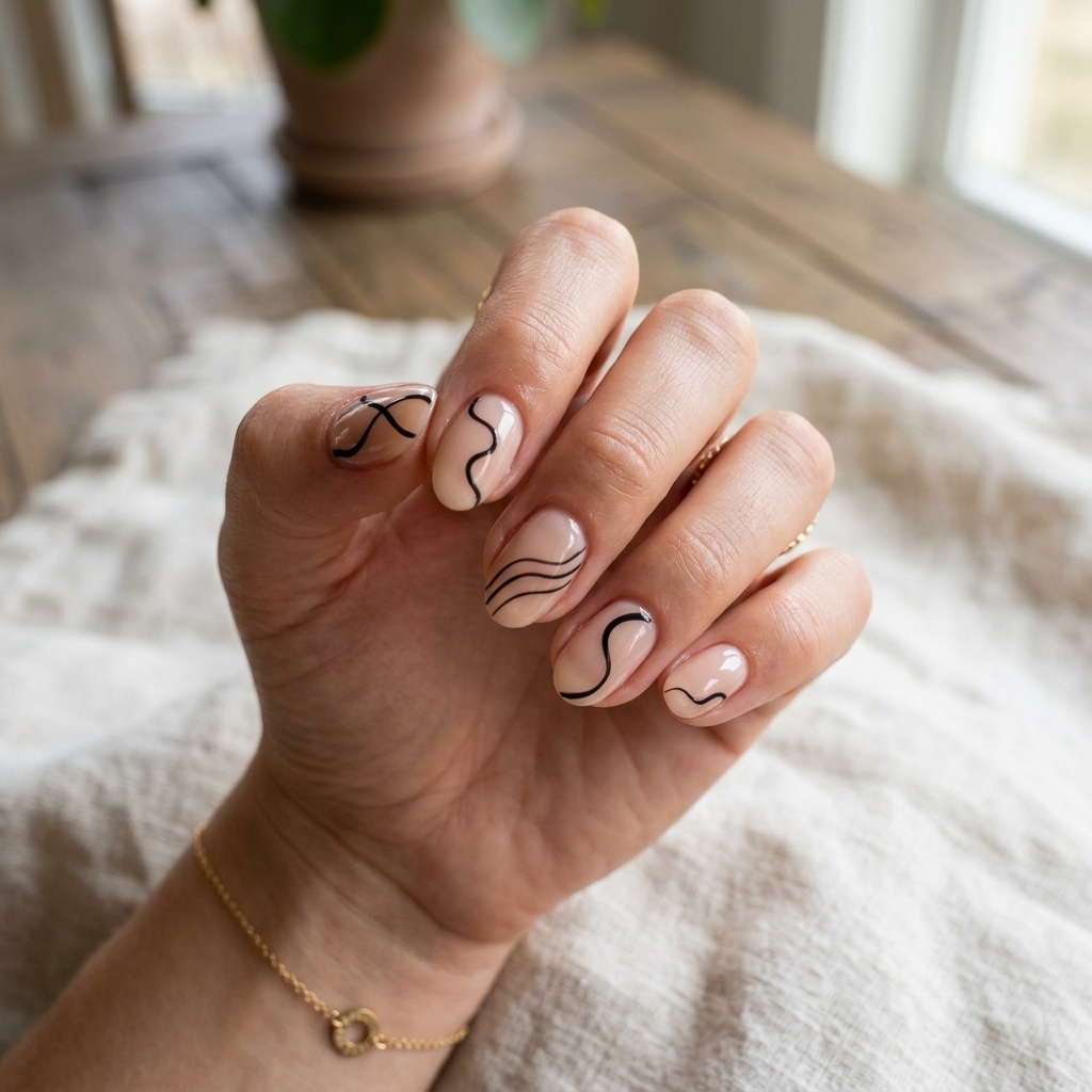 17 Beach Summer Nails That Will Make Your Vacation Photos Instantly Hotter 18 Minimal Wave Lines