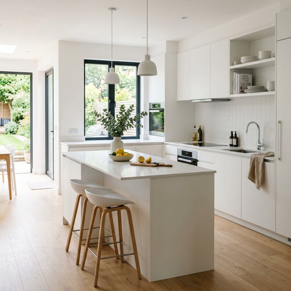17 White Kitchen Ideas That Look Expensive Without Trying Too Hard 12 Minimalist White Kitchen