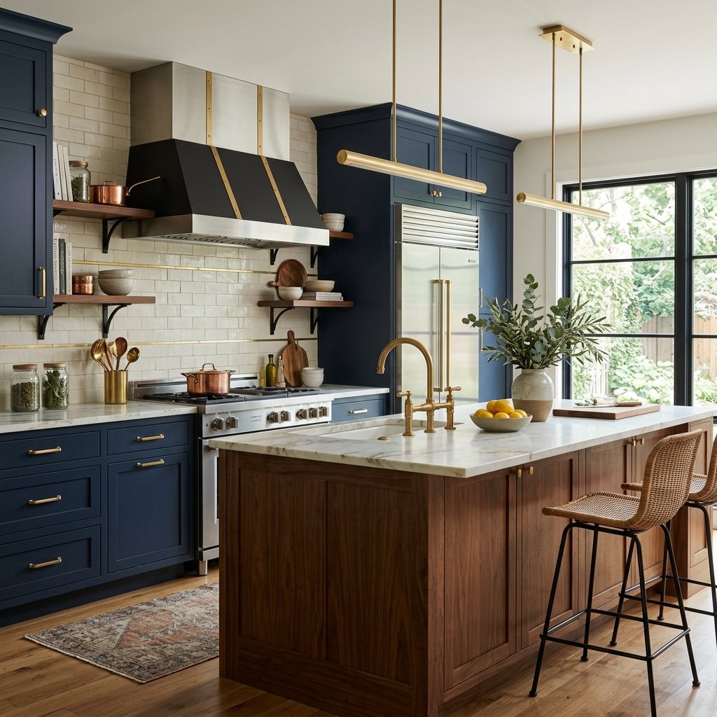 16 Kitchen Decor Ideas That Instantly Make Your Space Look Expensive (Without the Full Remodel Drama) 6 Mix Metals for a Designer Look