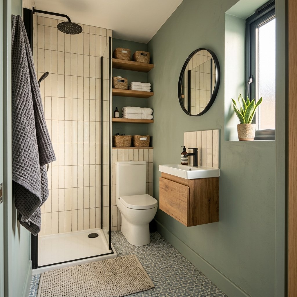 17 Tiny Bathroom Ideas That Make Small Spaces Look Seriously Expensive 17 Mix Textures for Depth