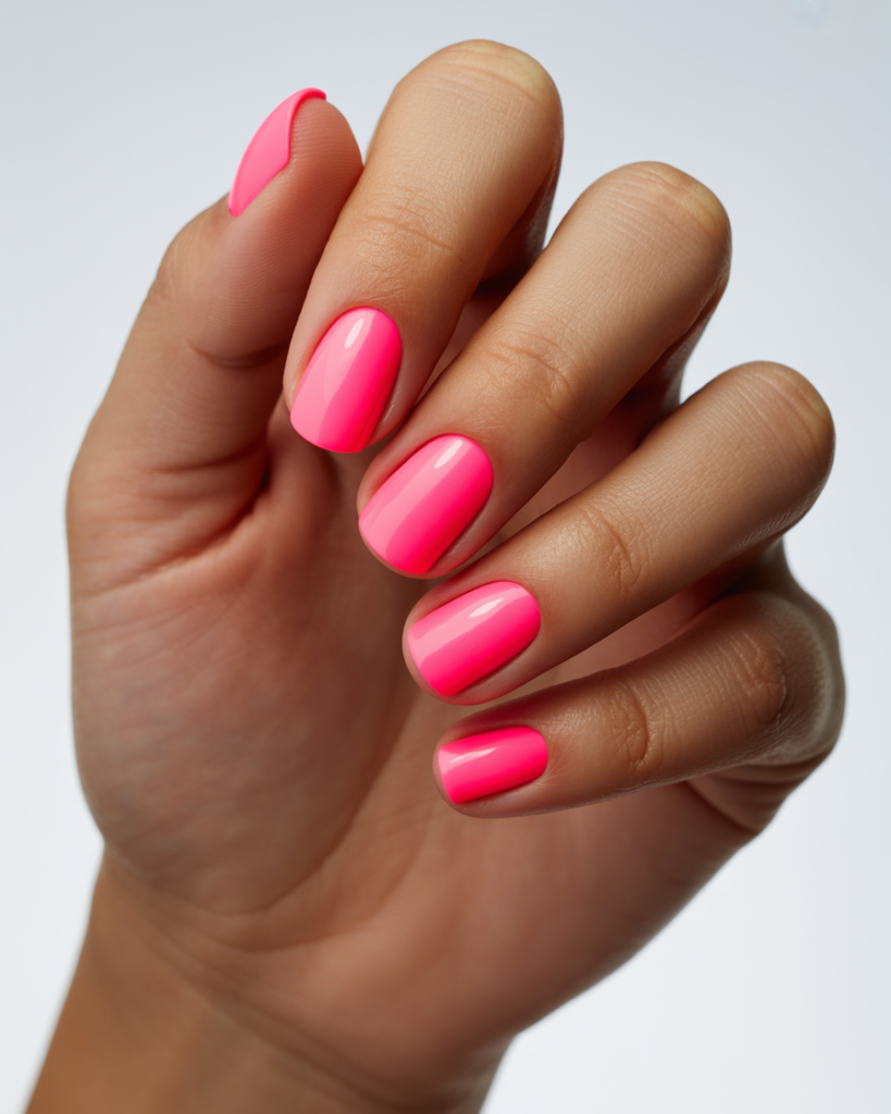 15 Summer Nails Bright Colors That Are Basically Sunshine for Your Hands 2 Neon Pink Power Nails