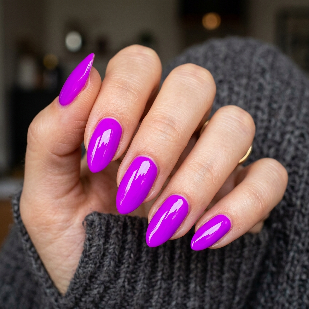 16 Purple Summer Nails Ideas That Are Giving Main Character Energy All Season 13 Neon Purple Pop