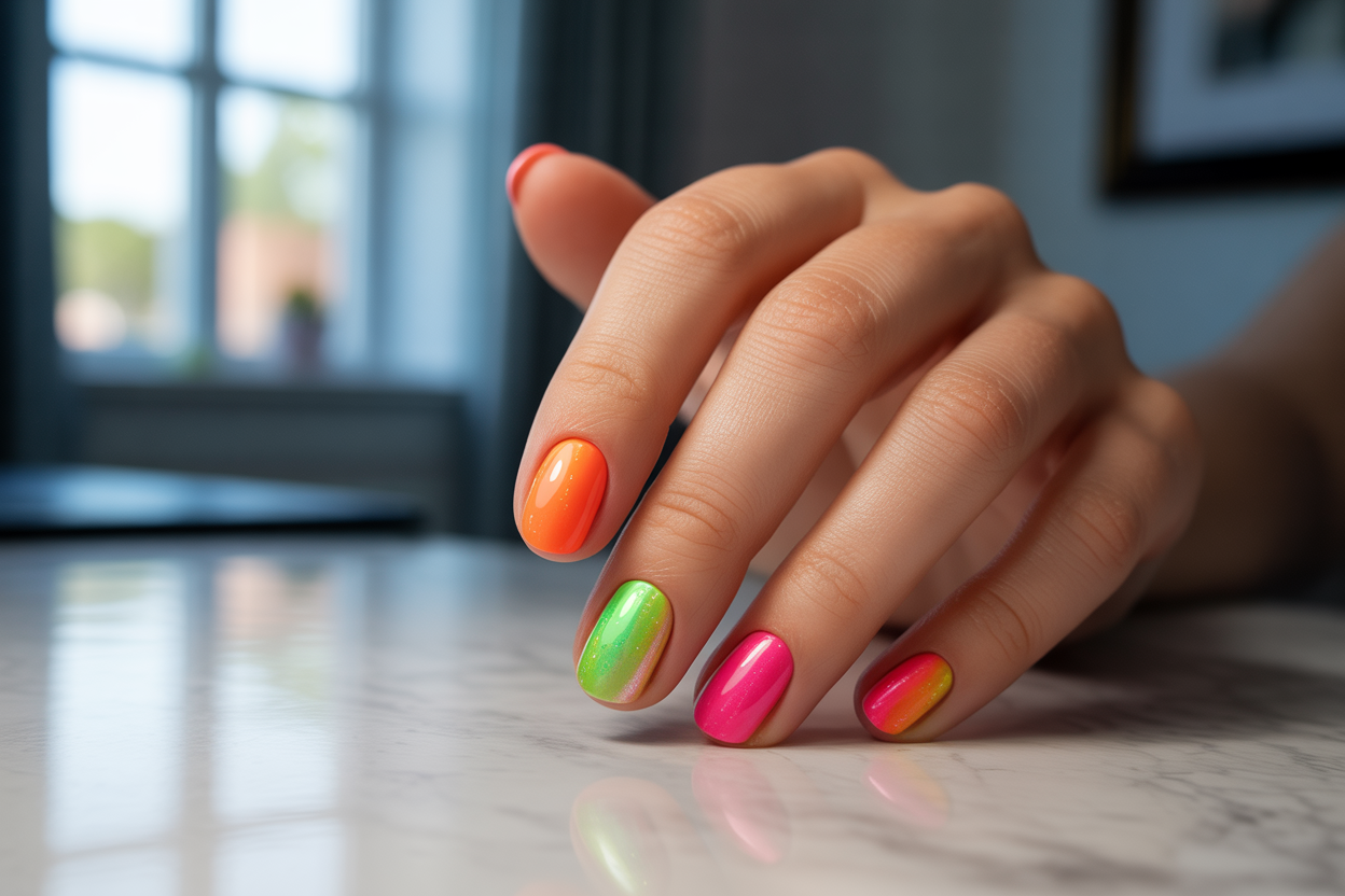Neon Summer Nails