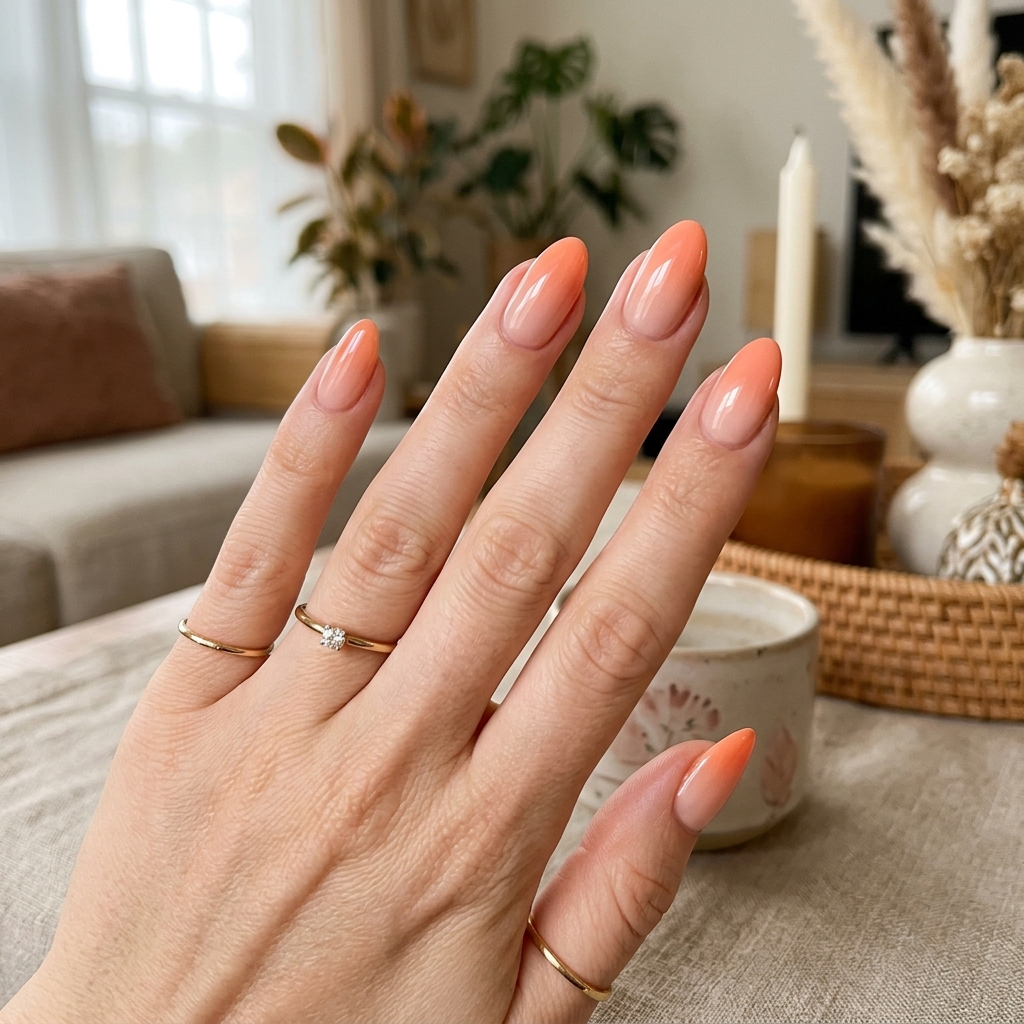 17 Summer Ombre Nails That Are Giving Main Character Energy All Season 7 Peachy Nude Ombre