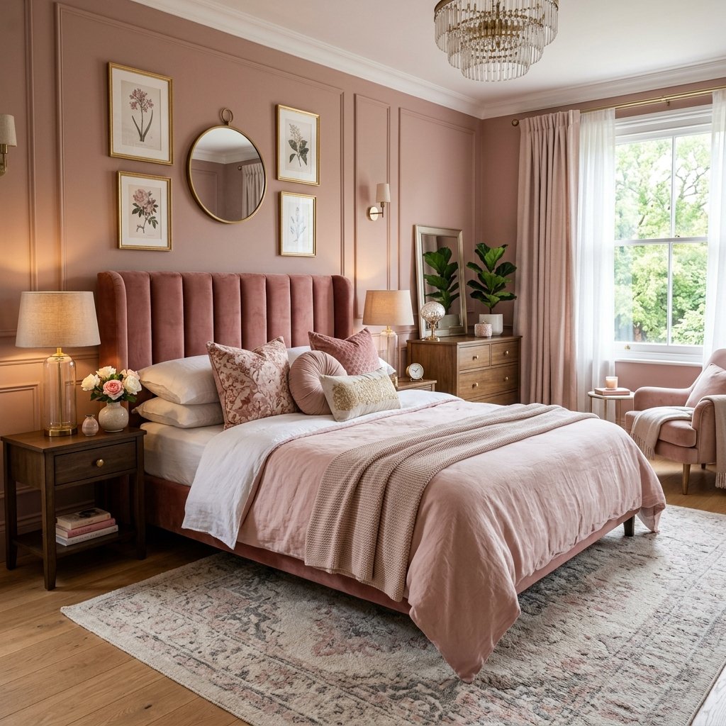 17 Bedroom Design Ideas So Good You’ll Want to Redecorate Tonight 16 Pink Bedroom That Feels Sophisticated