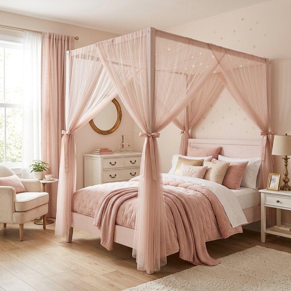 18 Pink Bedroom Ideas That Are Giving Main-Character Energy in 2026 10 Pink Canopy Beds for Princess Energy