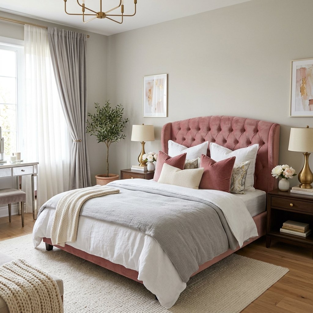 18 Pink Bedroom Ideas That Are Giving Main-Character Energy in 2026 4 Pink Velvet Headboards for Luxe Energy