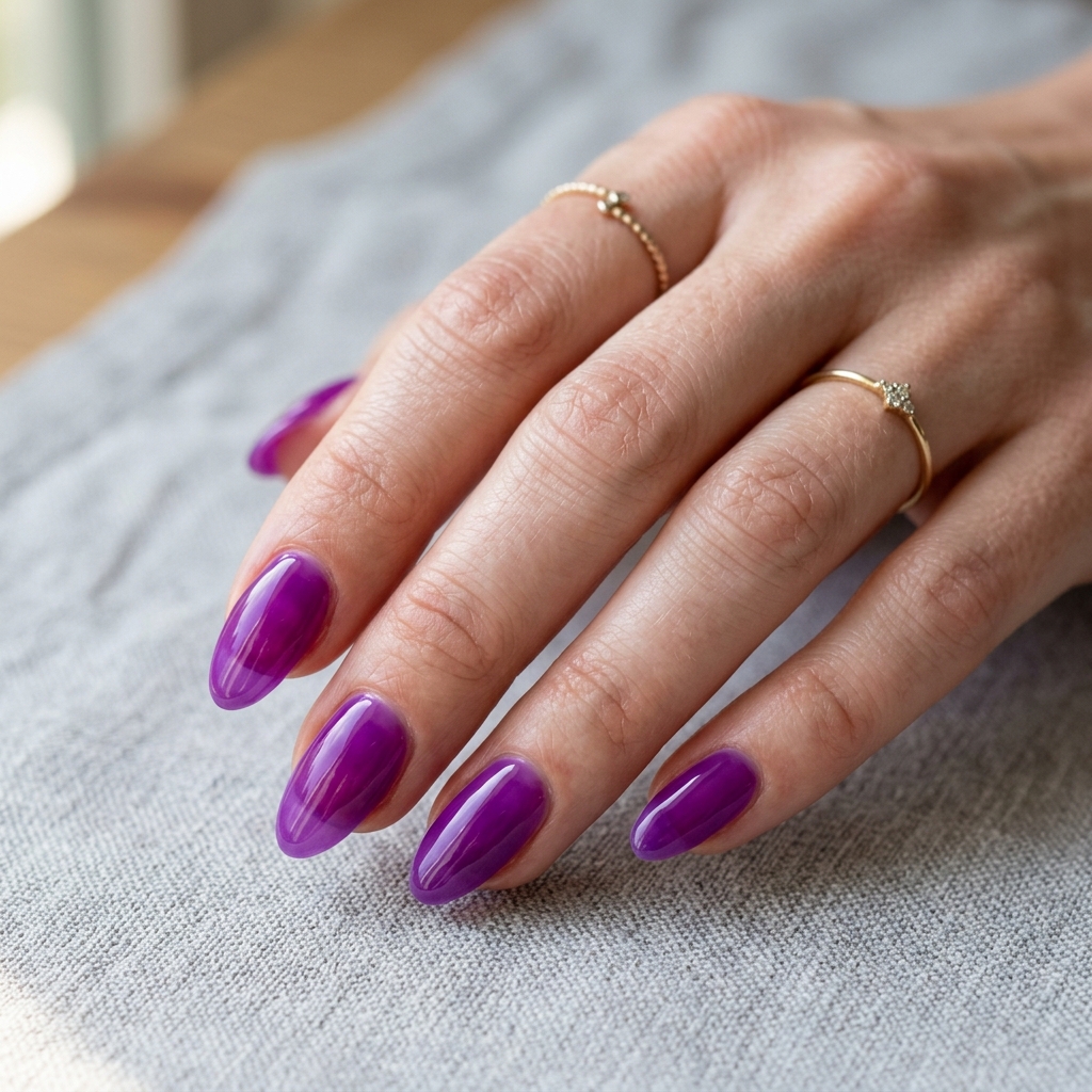 16 Purple Summer Nails Ideas That Are Giving Main Character Energy All Season 10 Purple Jelly Nails