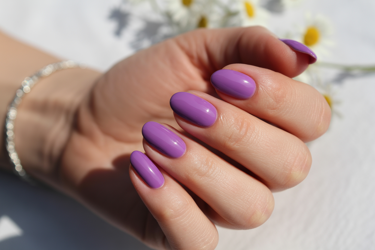 Purple Summer Nails